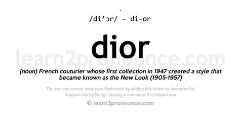 dior synonym|dior name meaning.